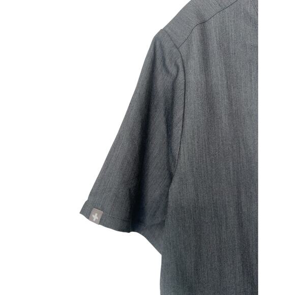 NWT Figs Graphite Gray Women's Medical Casma Three Pocket Scrub Top Size XL - Picture 5 of 10